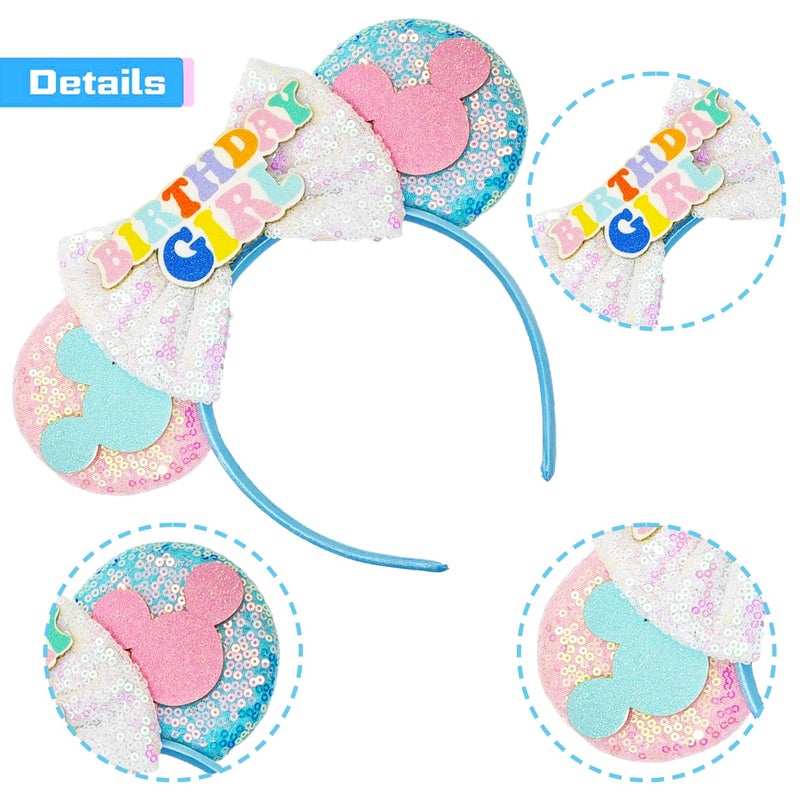 MADO Headband, Mouse Ears Headband for Women adults kids, Park Ears headbands for Women, New-birthday - Image 3